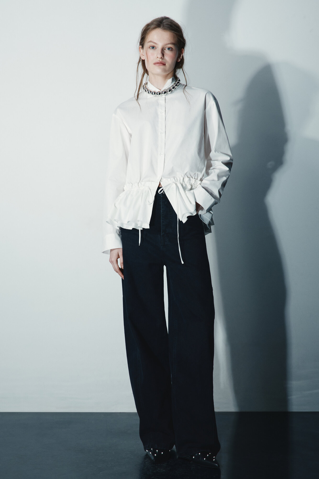 Рубашка Befree Woman Mix&Match, размер L, белый — фото 1