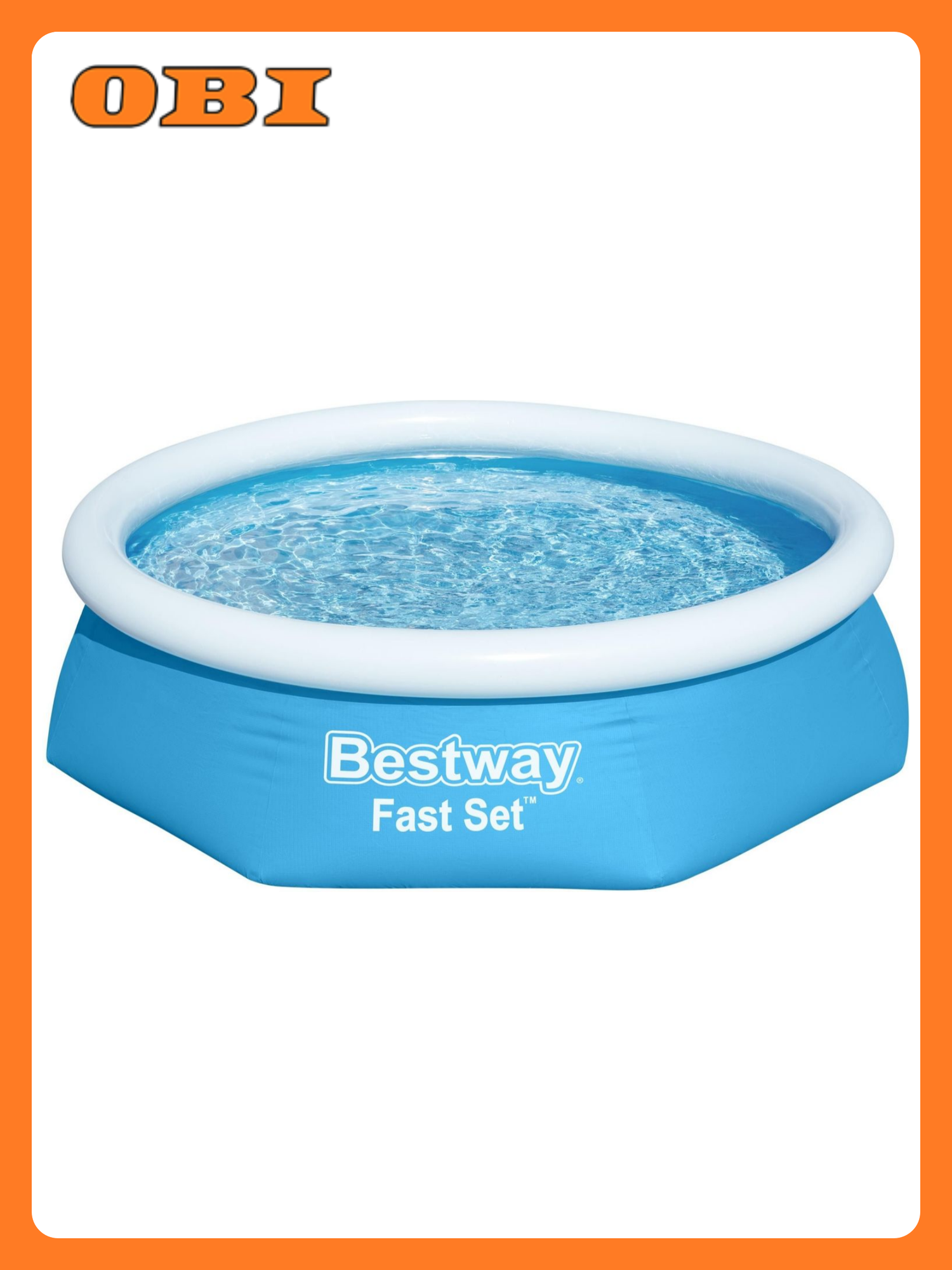 Бассейн Bestway надувной круглый голубой 244см x 61см 1880л заплатка для ремонта