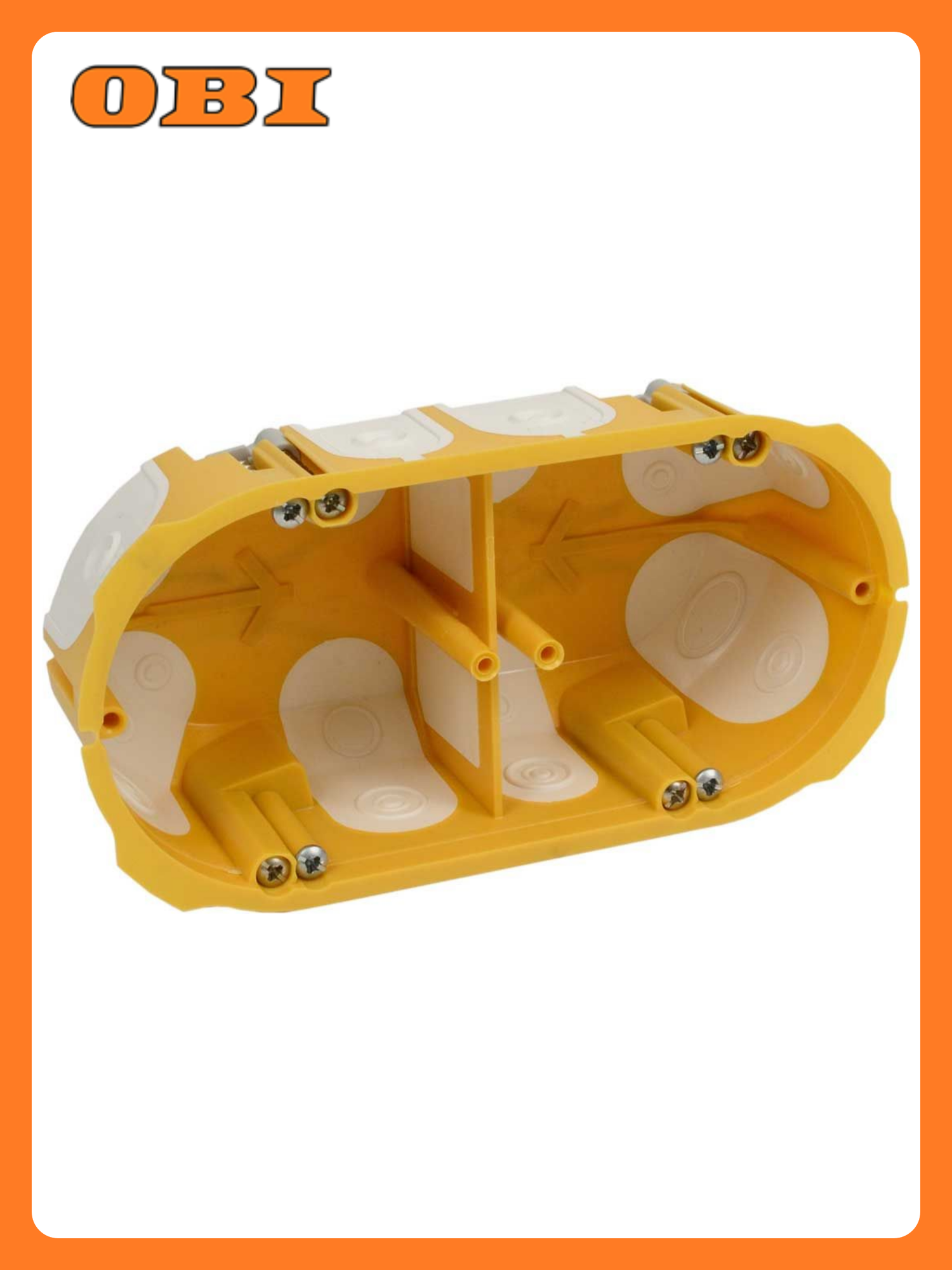 Коробка установочная KOPOS 2х-местная для полых и деревянных стен 68х50 мм