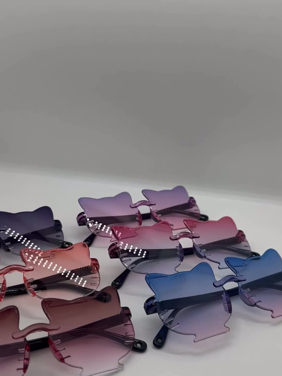 Детские солнцезащитные очки "Котёнок", форма бабочки, пластиковые линзы, UV400, 3-10 лет — фото 1