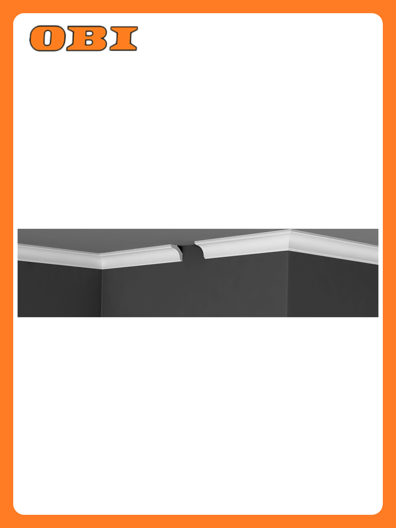 Плинтус Де-Багет П 05 потолочный пенополистирол 35 мм белый 100 штук