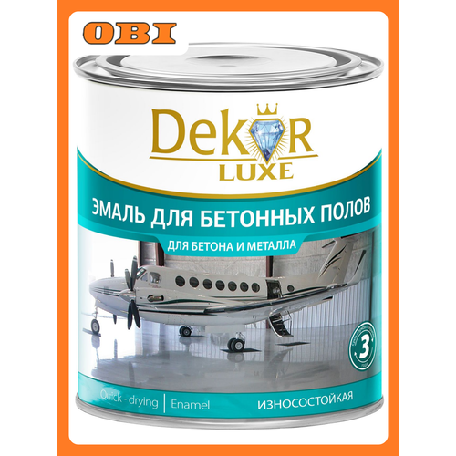 Эмаль алкидно-уретановая для бетонных полов Dekor красно-коричневая 26 кг 629₽