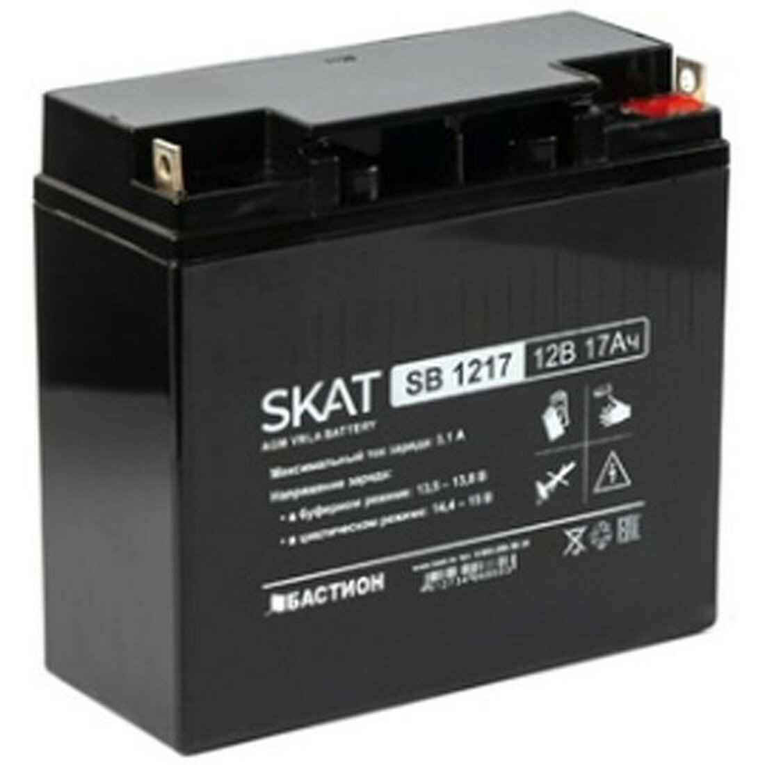 Аккумулятор Бастион SKAT SB 1217, 12 В, 17 Ач