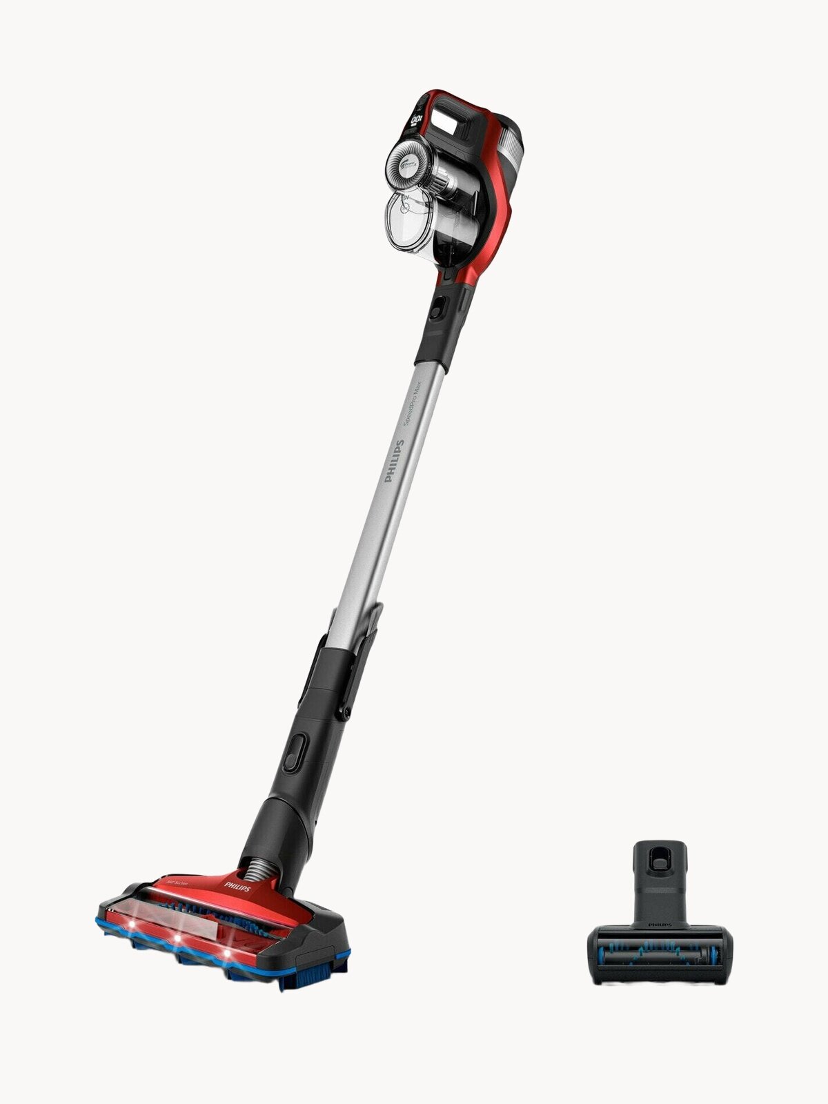 Пылесос ручной аккумуляторный Philips XC7043/01 черный/красный 25.2V