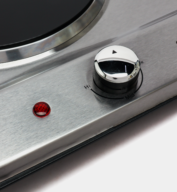 Электрическая плита Sonifer SF-3052, нержавеющая сталь, 2 конфорки — фото 1