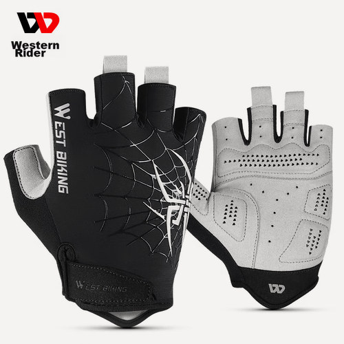 Изображение товара WestBiking Bicycle Riding Gloves, Half-Finger Breathable Shock-Absorbing Gloves, Unisex