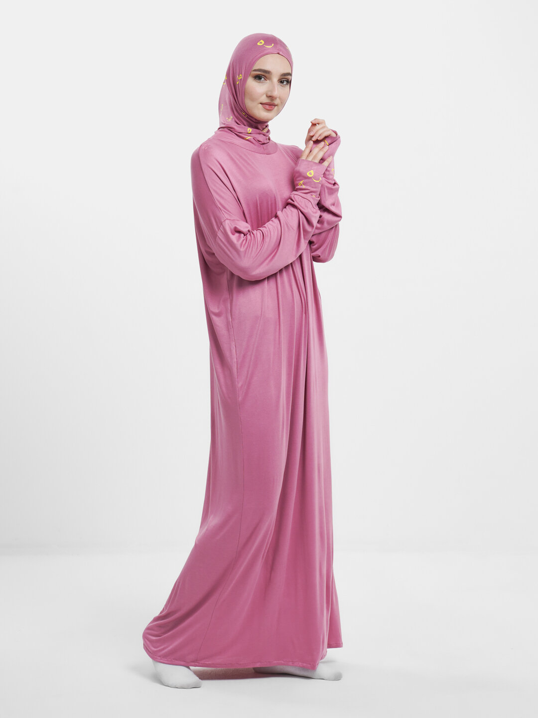 Платье , размер 44-56, розовый, — фото 1