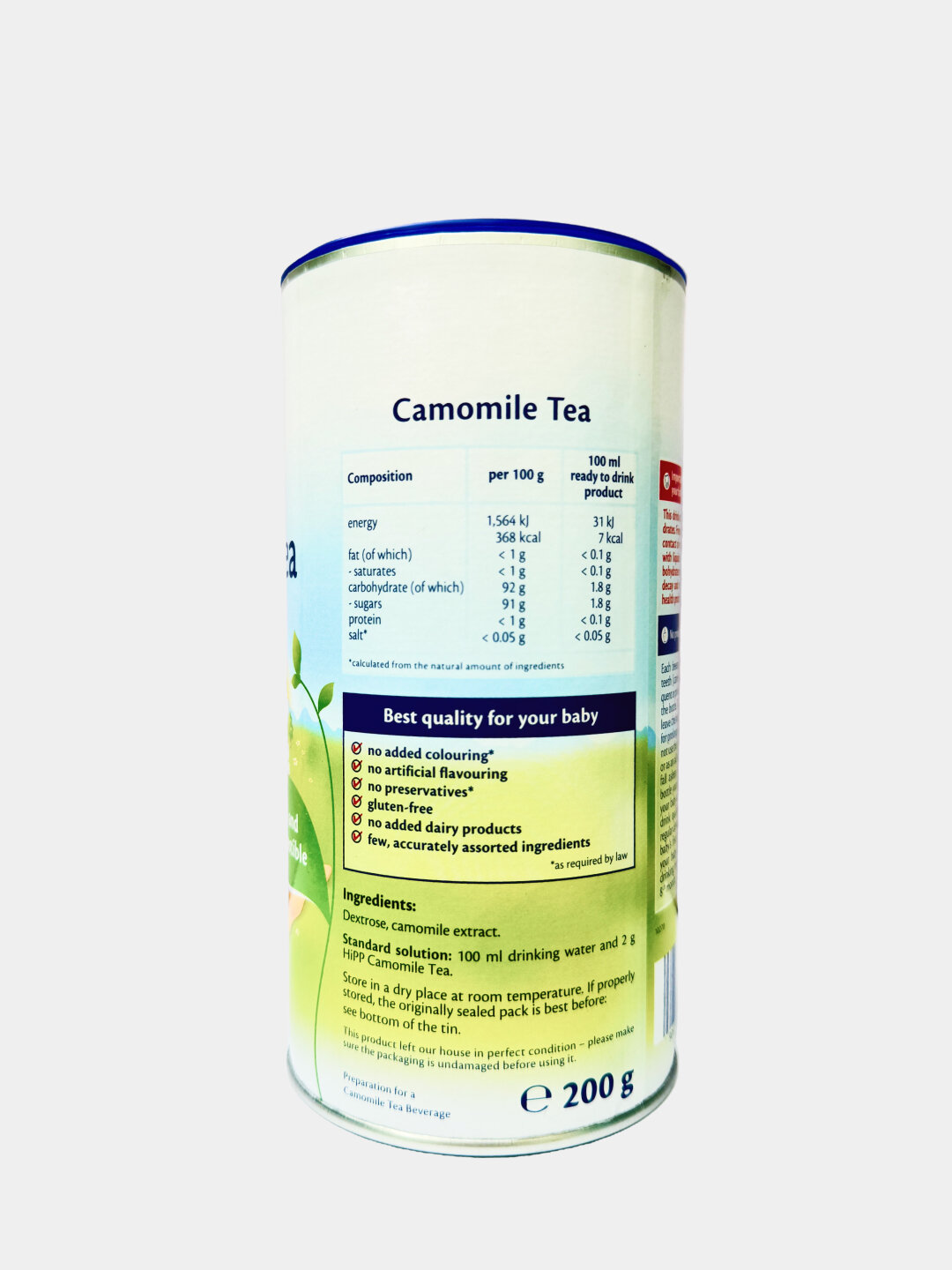 HiPP Camomile Tea чай для детей, с ромашкой, 200 мл с 4 месяцев — фото 1
