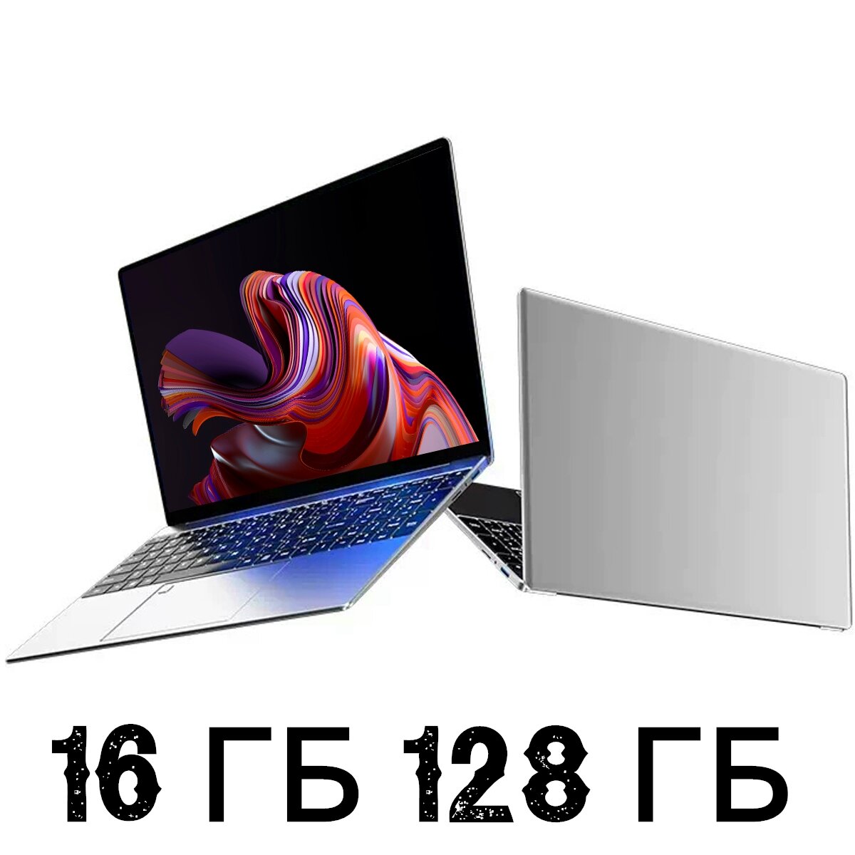 Ноутбук CARBAYTA N5095, 16ГБ RAM, 128ГБ SSD, Windows 11 Pro, IPS, 15.6", чёрная русская клавиатура