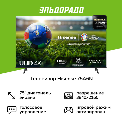 Телевизор Hisense 75A6N 78363₽