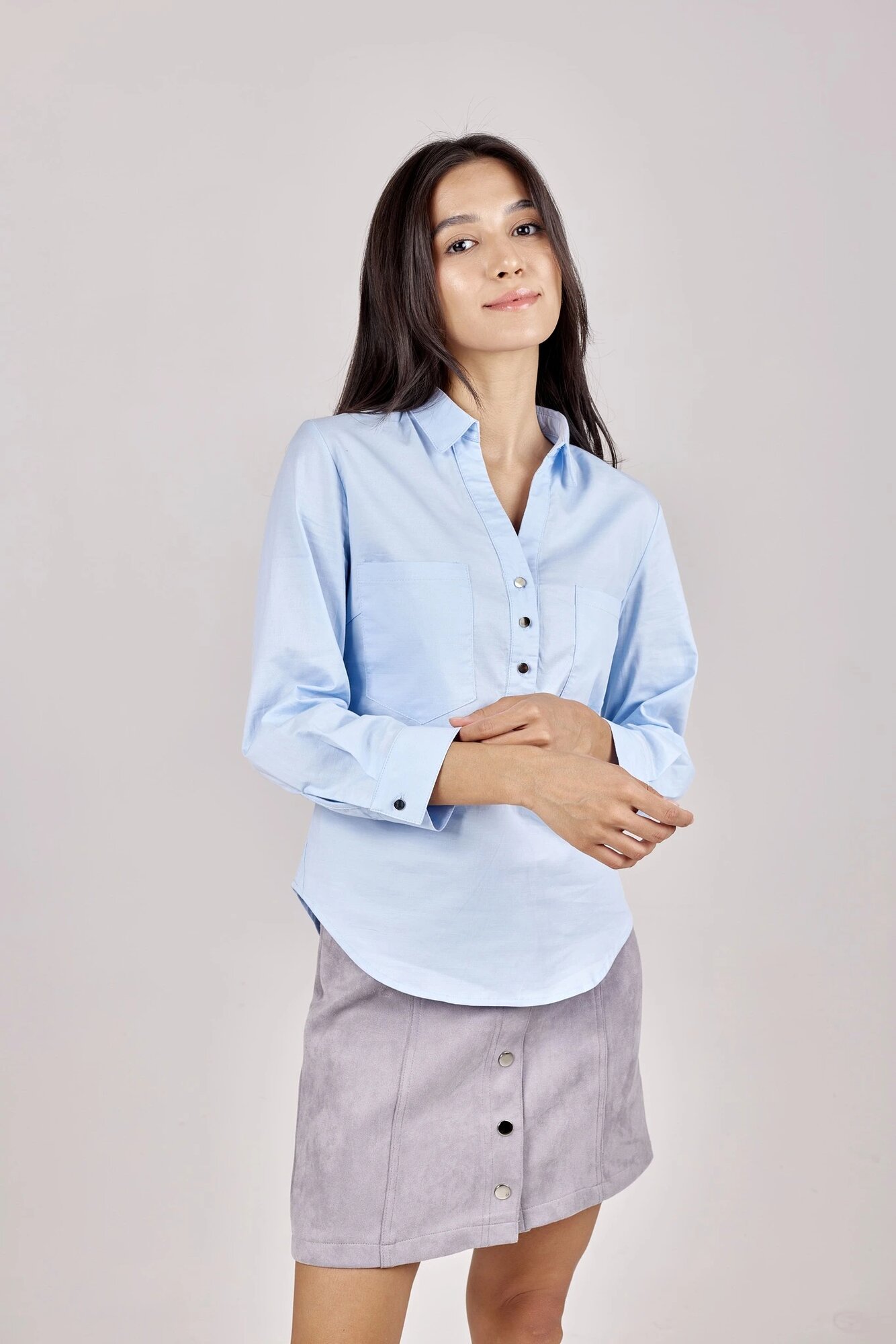 Блуза Selfie, размер XS, голубой — фото 1