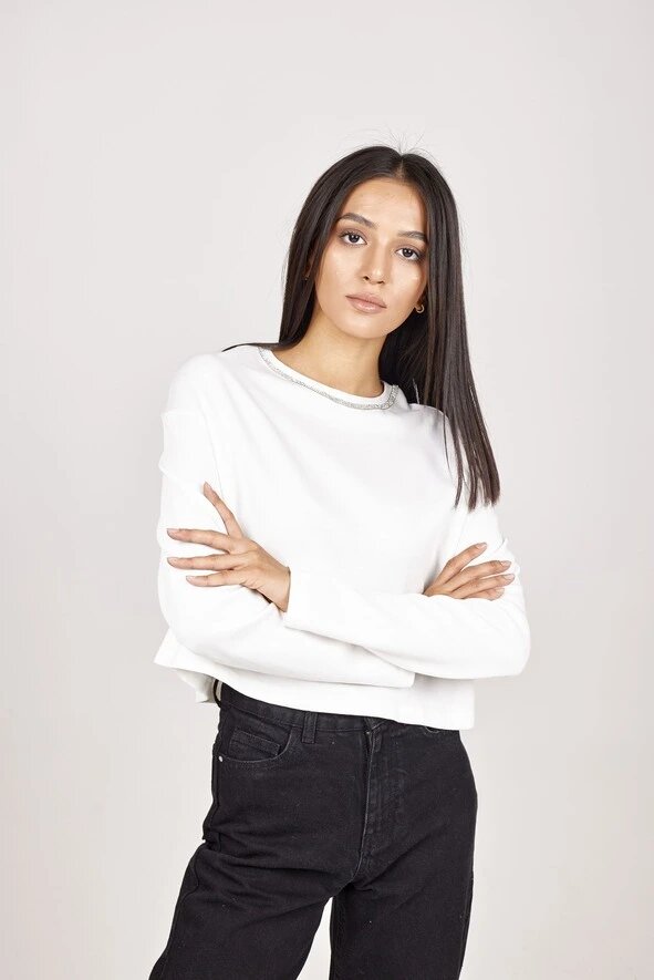 Толстовка Selfie, размер L, , белый — фото 1