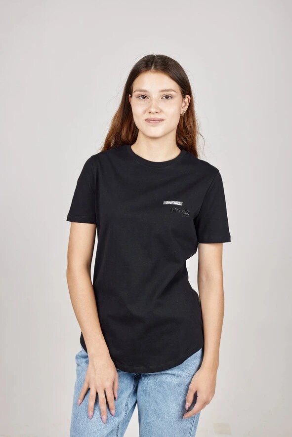 Футболка Selfie, размер XS, черный — фото 1