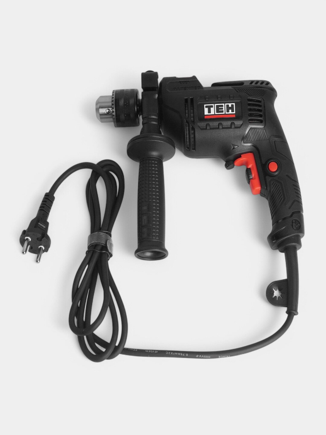 Ударная дрель TEH TD1307AX, 710 Вт, 2800 об/мин, 41600 уд/мин — фото 1