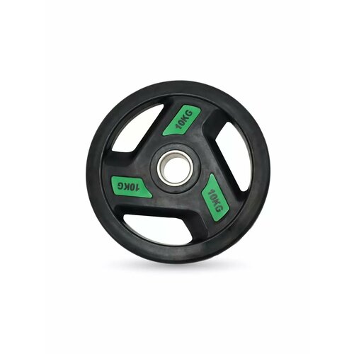 Диск UNIX Fit PRO обрезиненный c хватом 10 кг, блин для штанги и гантели спортивный