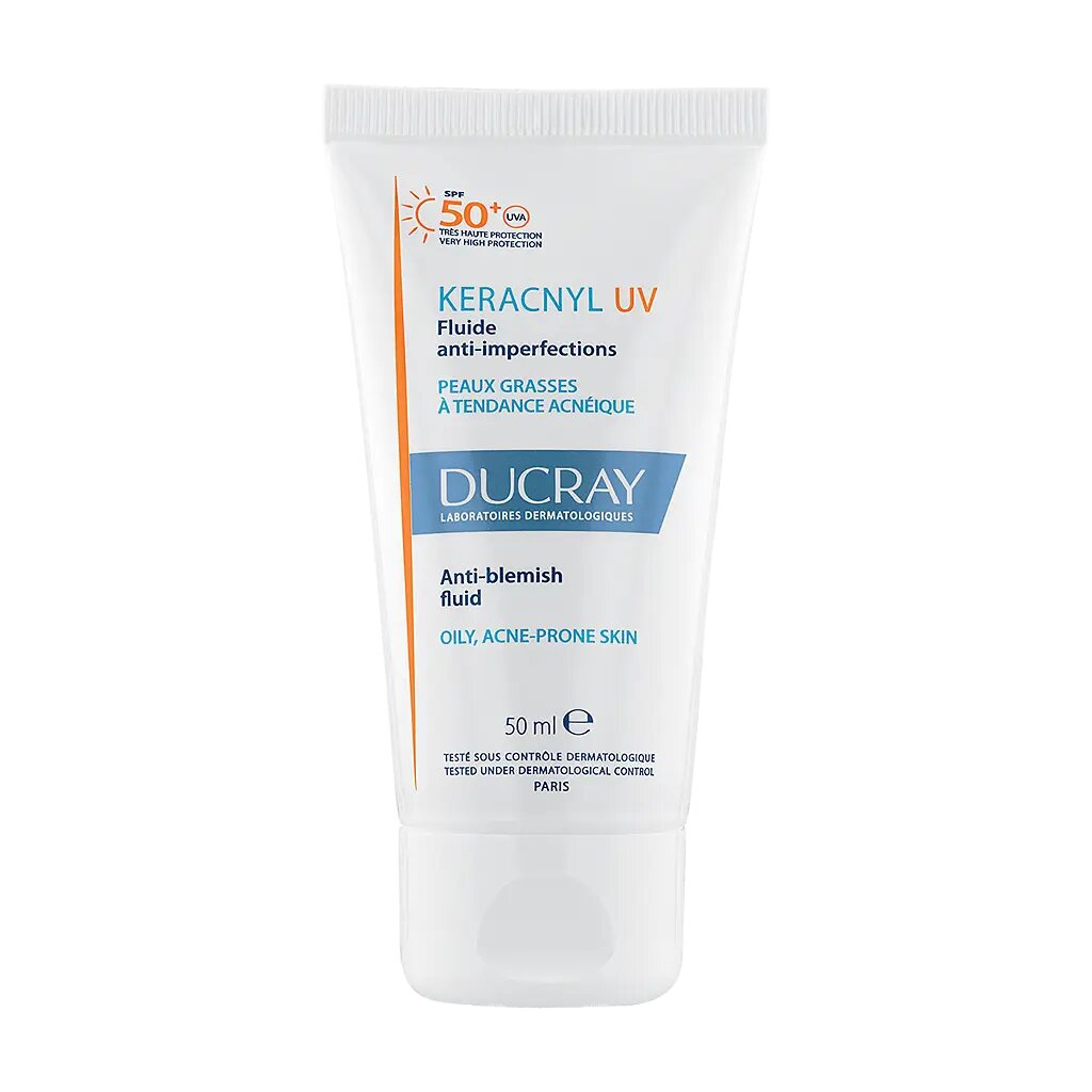 Ducray Keracnyl UV 50+ Флюид для жирной кожи SPF50+ 50 мл 1 шт