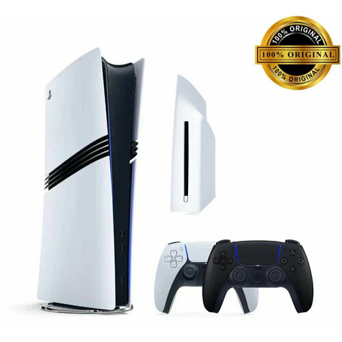 Игровая приставка Sony PlayStation 5 Pro Digital Edition 2Tb SSD белый Дисковод 2й геймпада белый и белыйчерныйcиний 13224300₽