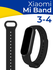 Силиконовый ремешок на Xiaomi Mi Band 3 / 4, Ремень для смарт час...