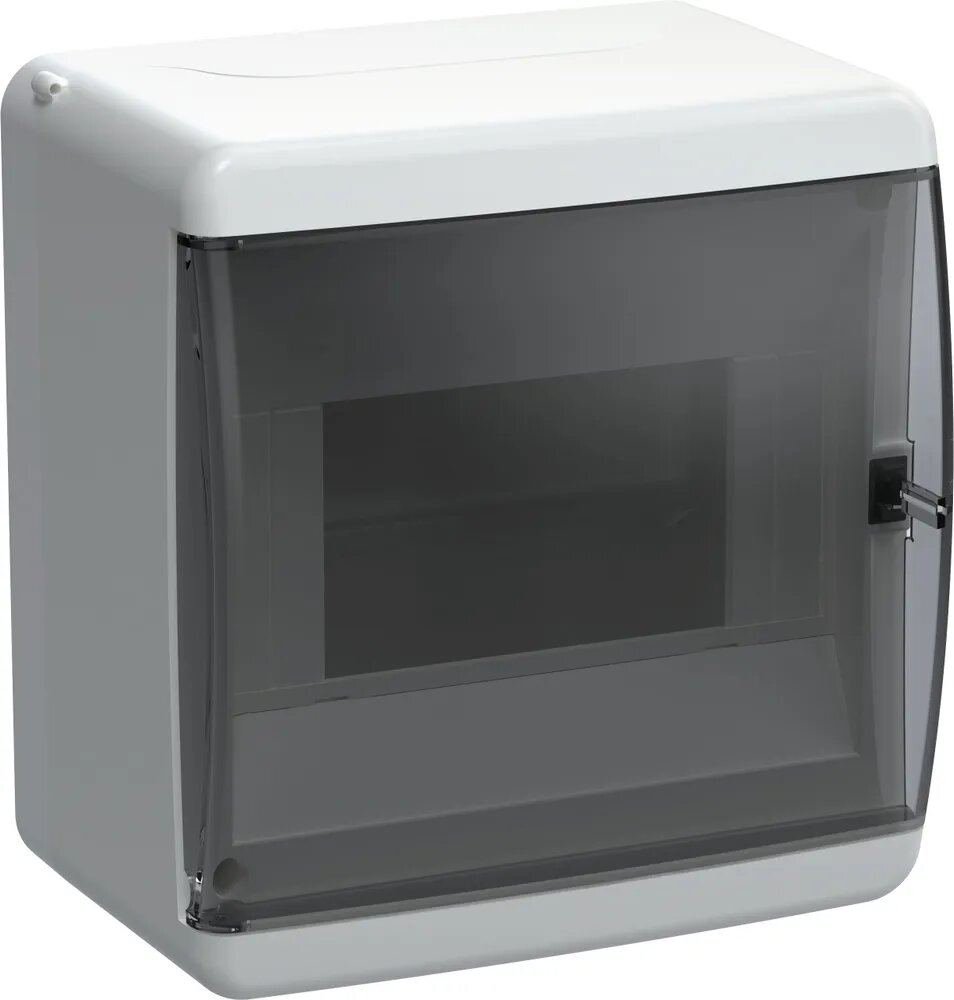 Бокс КМПн-6 модулей, настенный, пластик, белый, (дв. прозр) IP41 TEKFOR Mini IEK