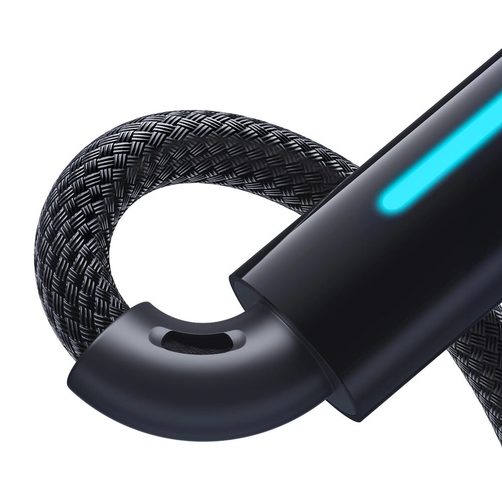 USB кабель BASEUS P10379000121-00 100W Lit Button Control, USB-C на USB-C, быстрая зарядка, 1м — фото 1