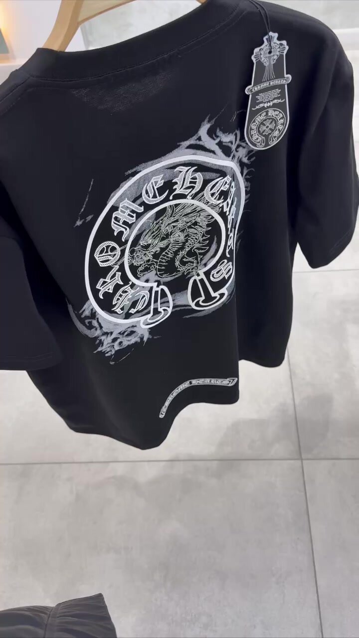 Футболка Chrome Hearts, размер M, черный — фото 1