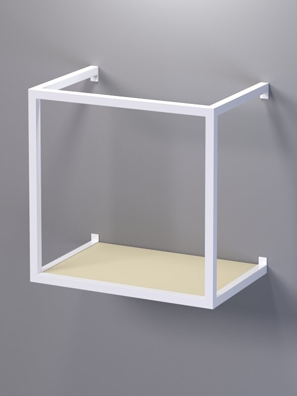 Полка настенная "Стронг" в стиле лофт №2, Крем Вайс. Производитель товара - компания Westcom.