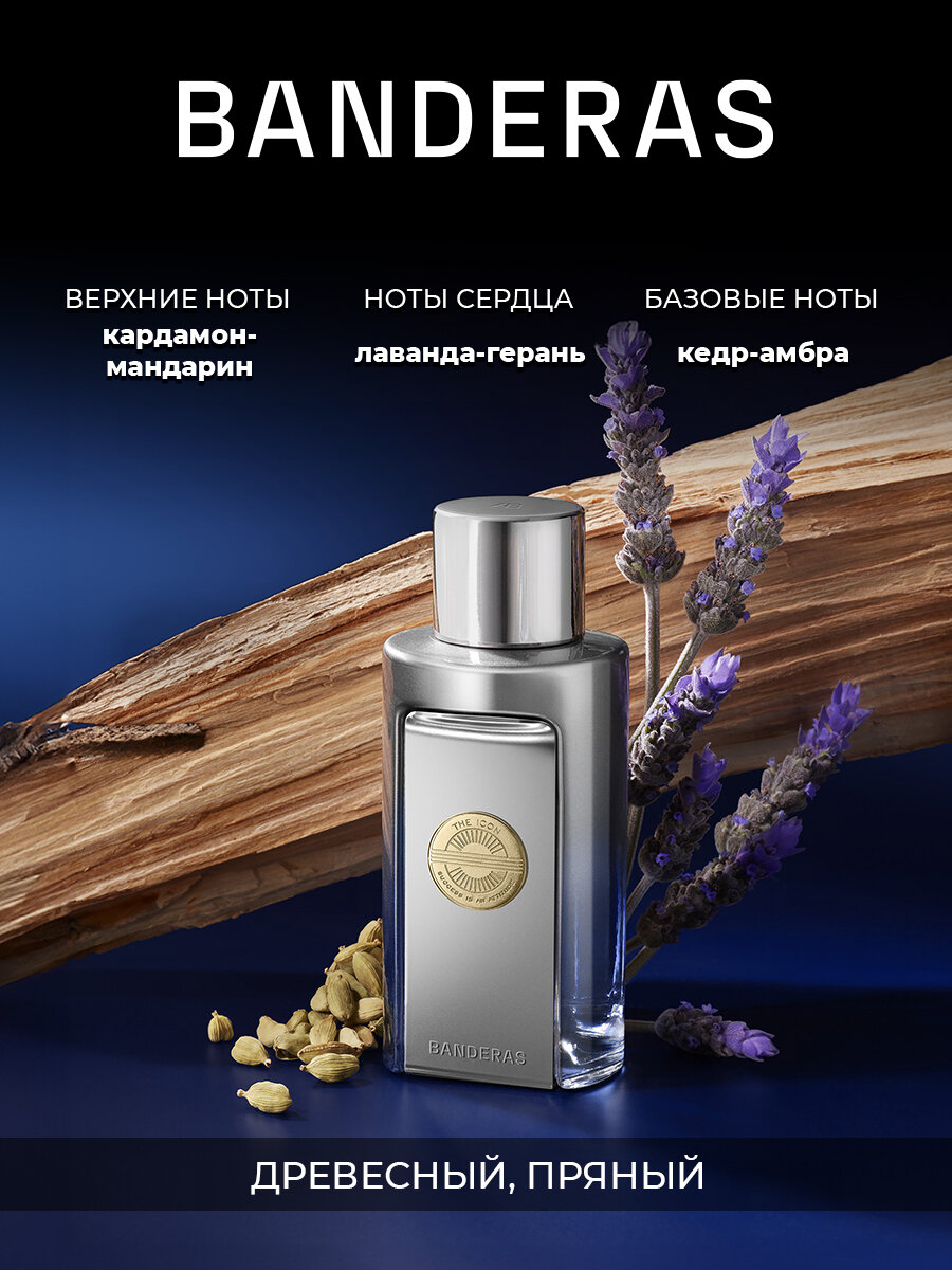 Banderas Парфюмерная вода мужская The Icon Elixir 100 мл — фото 1