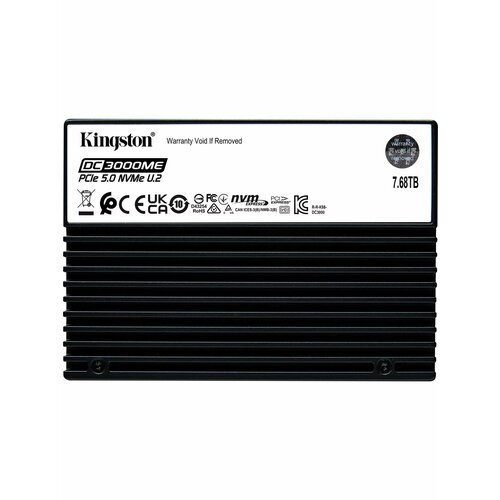 Внутренний SSD диск KINGSTON SSD DC3000ME 7680GB, U.2 (SEDC3000ME/7T6)