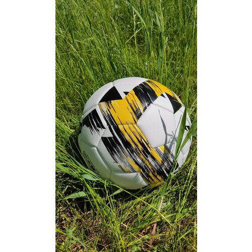Прочный футбольный мяч с желто-черным рисунком Ветер и нескользящим покрытием, официальный вес и размер