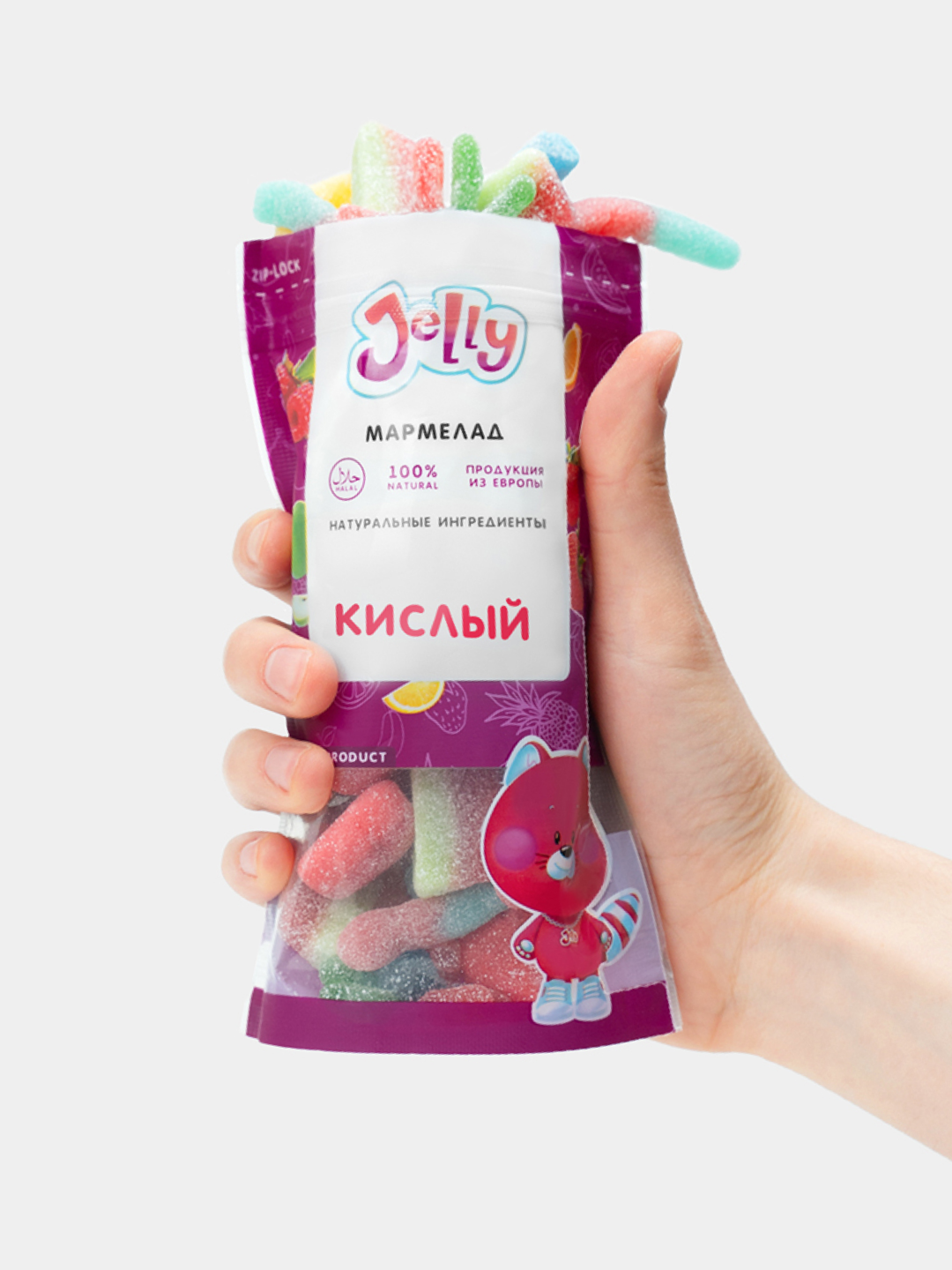 Набор кислых мармеладок от Jelly 140г, Сладкий набор из Европы — фото 1