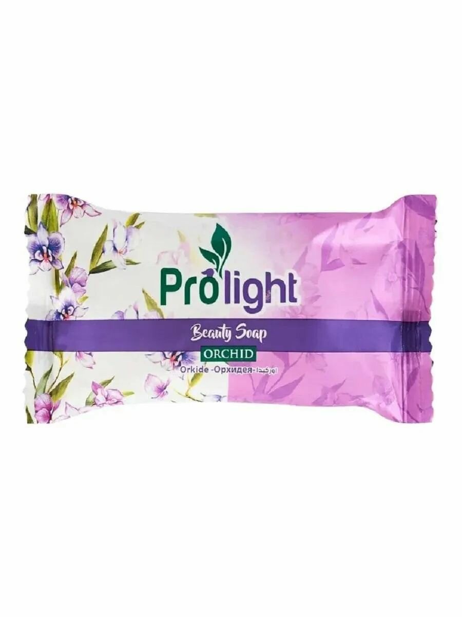 Мыло туалетное кусковое ароматноеPROLIGHT "Орхидея", туалетное, парфюмированное, для ванны и душа, 60 гр