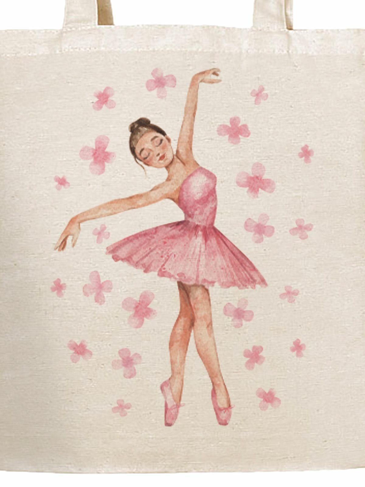 Комплект сумок шоппер Gerasim, 4 шт., бежевый, розовый, черный — фото 1