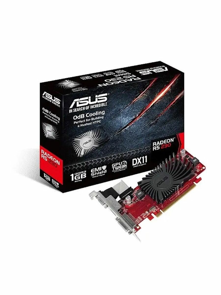 Видеокарта Asus AMD Radeon R5 230 Silent 1024MB 64bit DDR3