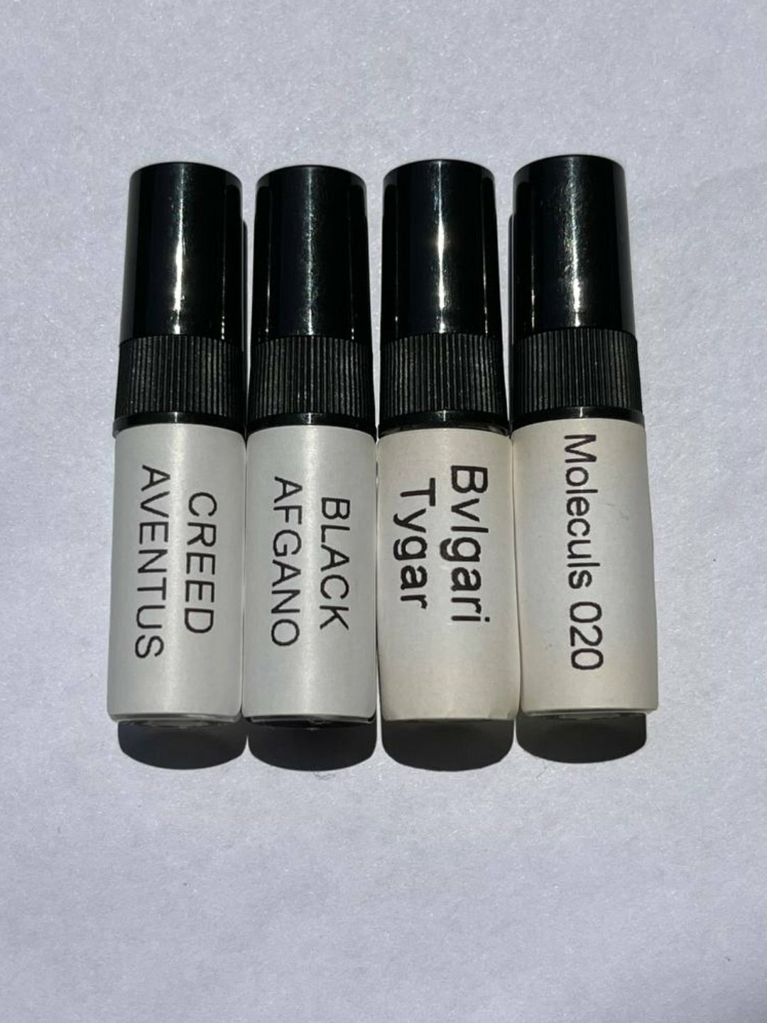 Набор пробников, Black Afgano Bvlgari Tygar Molecule 02, erkaklar 4 аромата — фото 1