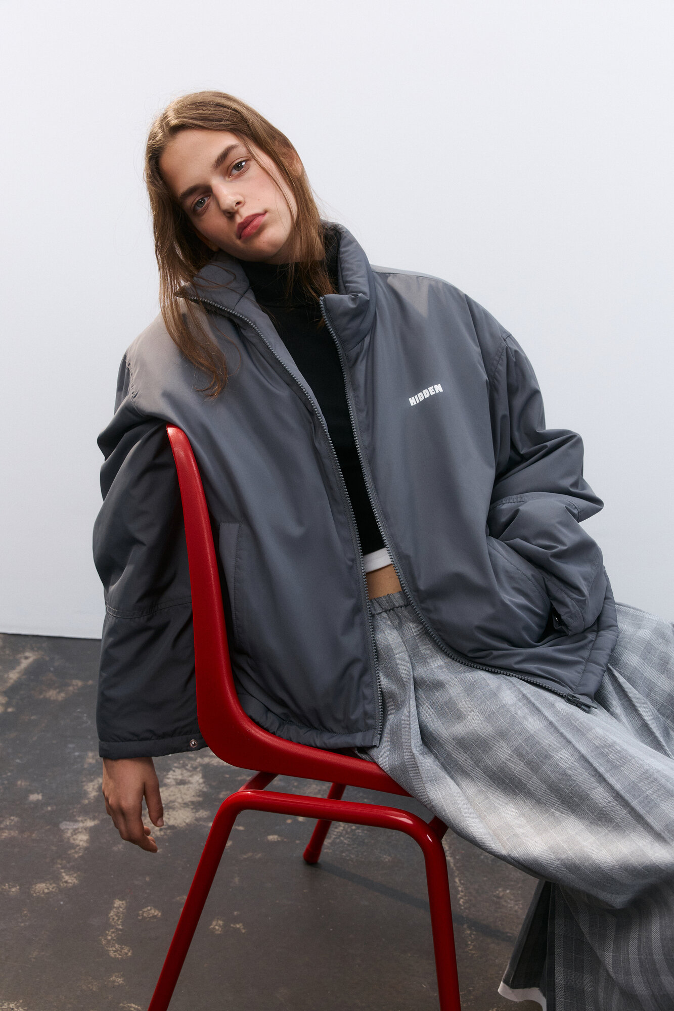 Куртка Befree Весна-Лето 2025 размер XS темно-серый