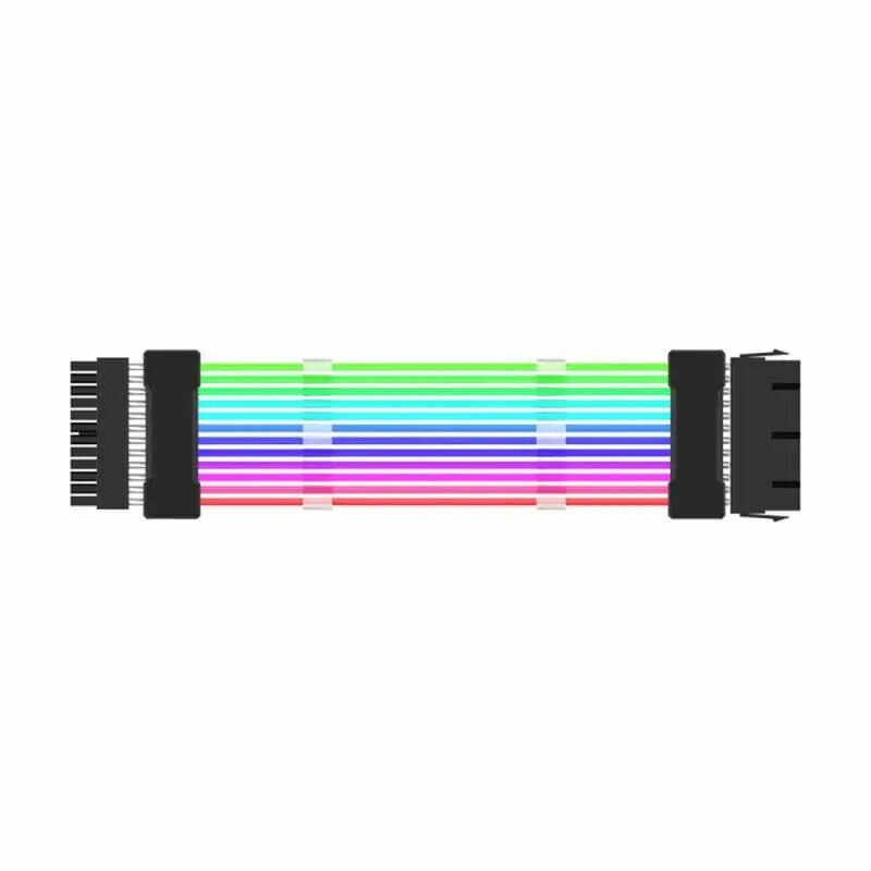 Комплект кабелей-удлинителей для блока питания компьютера 18AWG ARGB Sync, ATX 24PIN VGA, GPU, PCI-E 8PIN 6Pin RGB, кабели для модулей ПК