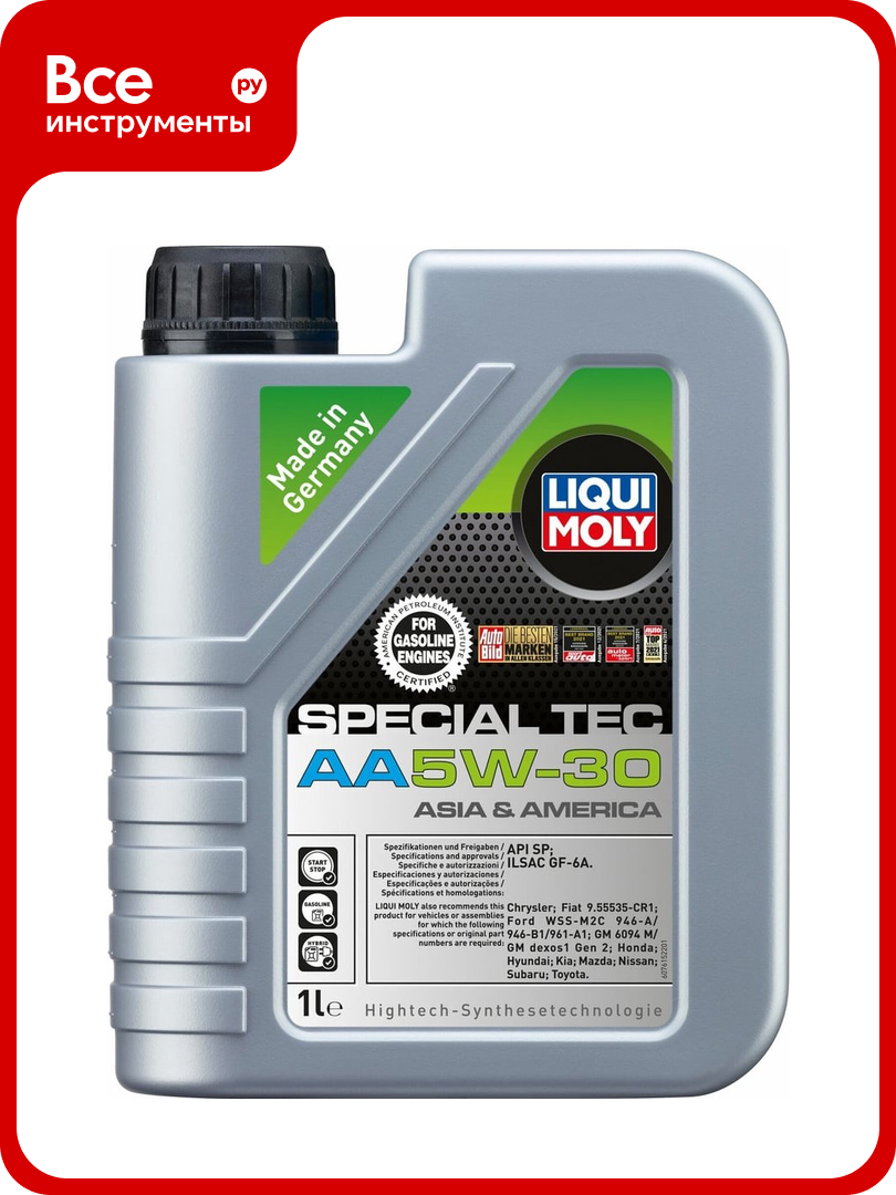 Моторное масло LIQUI MOLY Special Tec AA НС-синтетическое 5W-30 SP GF-6A 1 л 7615