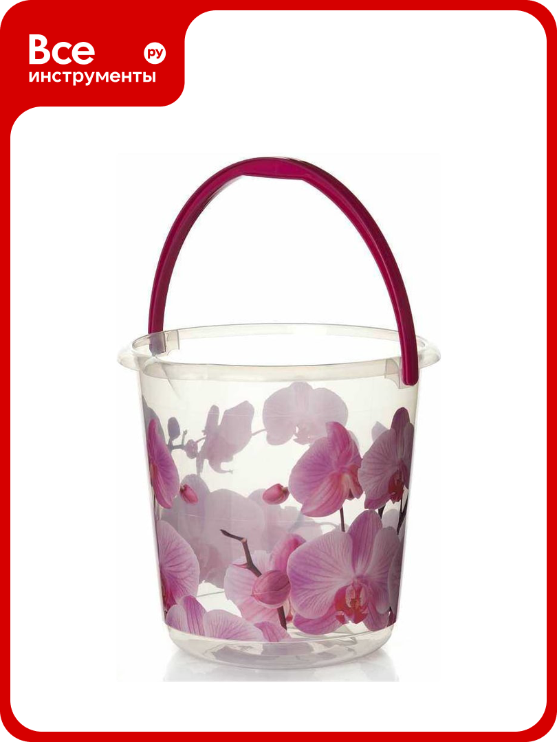 Ведро IDEA деко 5 л М 2425 орхидея