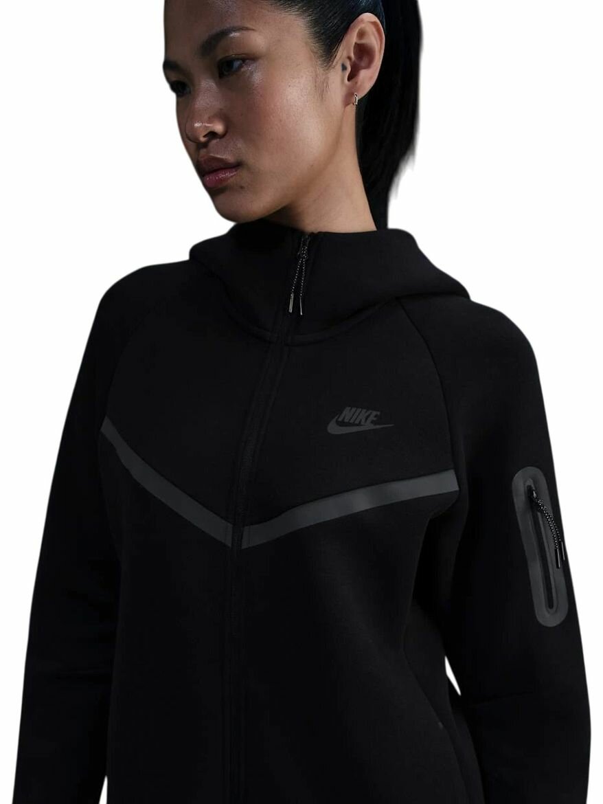 Толстовка спортивная NIKE Tech Fleece Windrunneк Full-Zip Hoodie, размер S, , черный