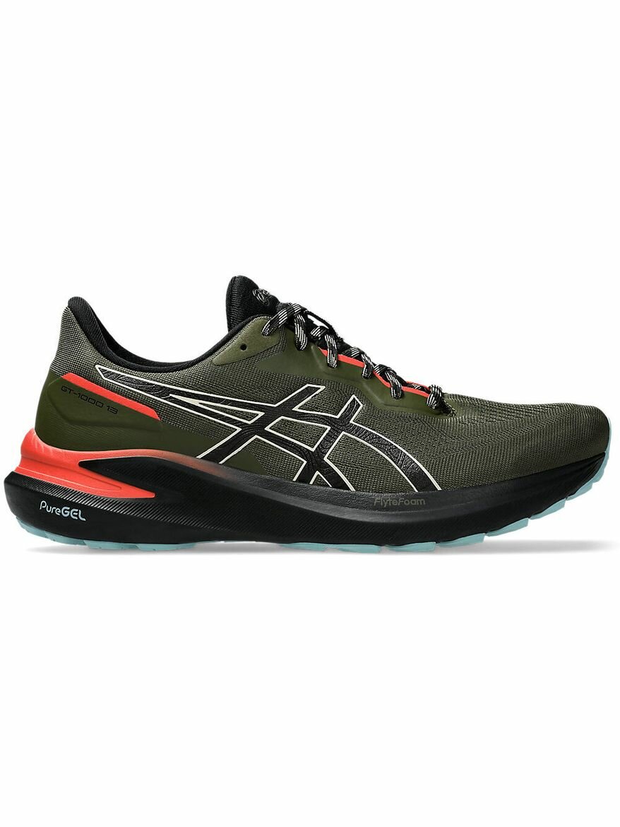 Кроссовки ASICS GT-1000 13 TR, полнота F, размер 9 US, зеленый,