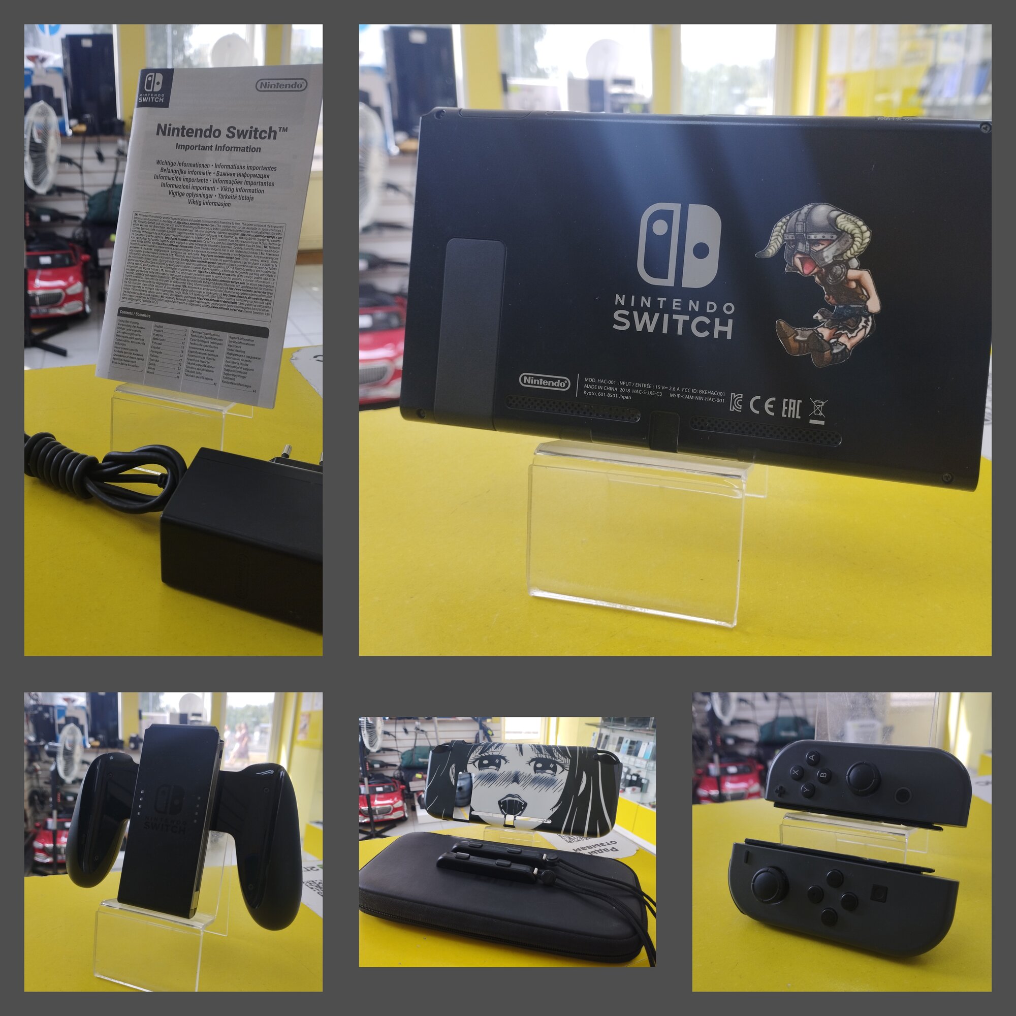 Игровая приставка Nintendo Switch 32 ГБ HDD, ПРОШИТАЯ, с коробкой и чехлом