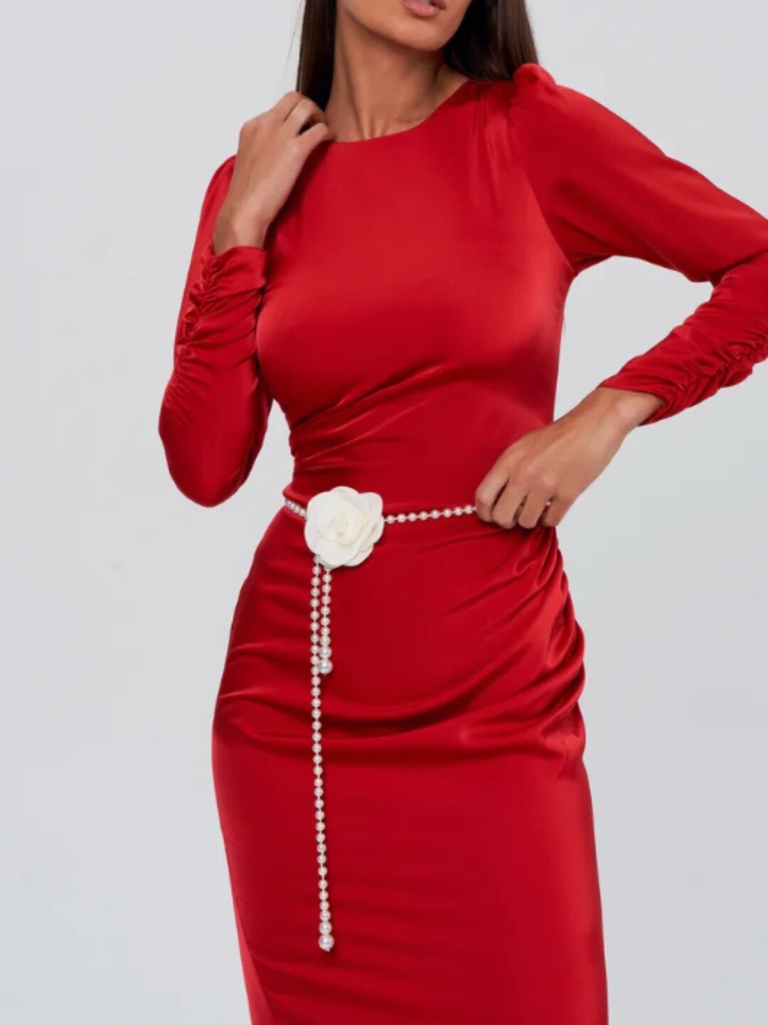 Ремень  для девочек и женщин, размер 105-115, белый — фото 1