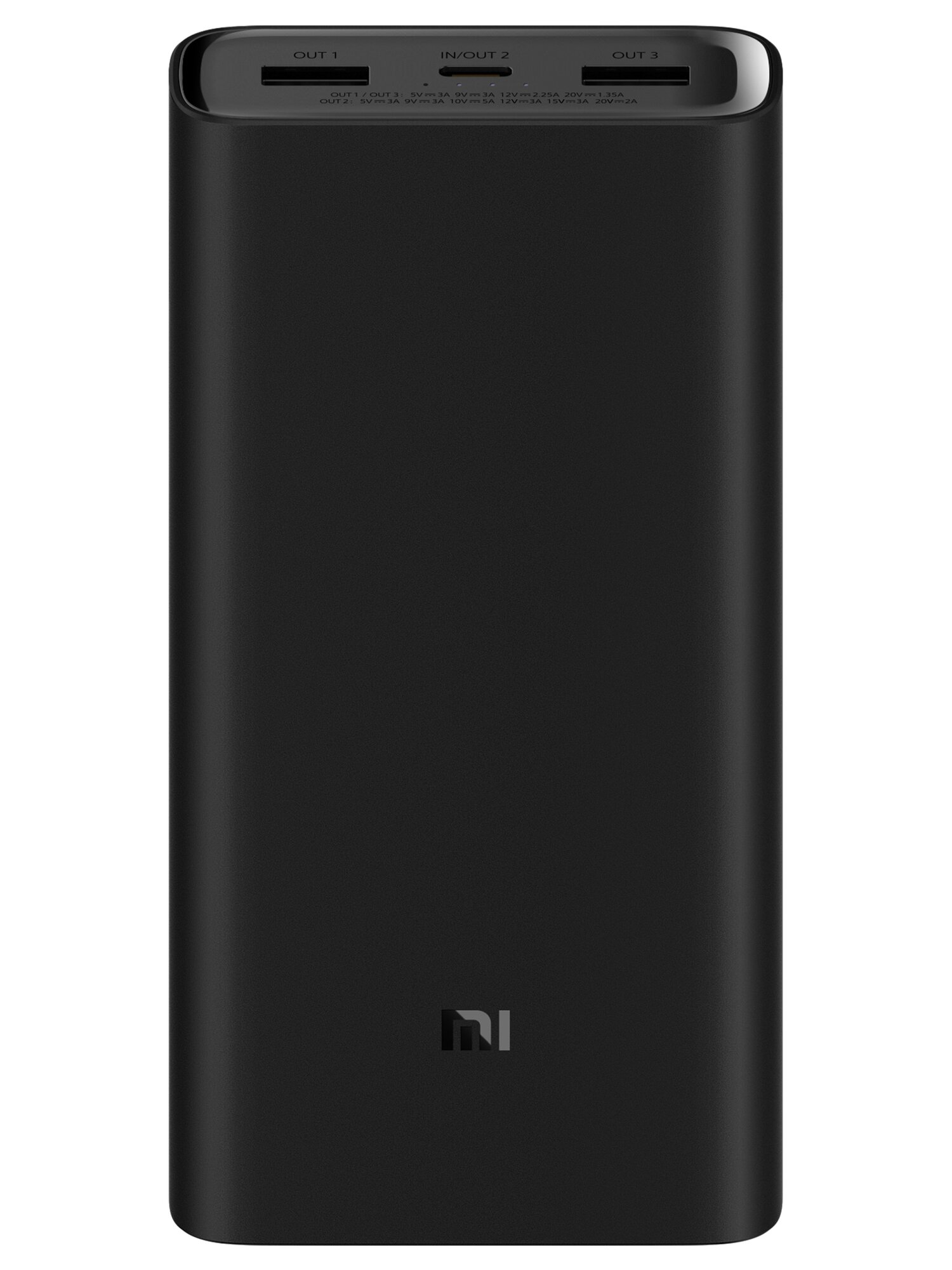 Внешний аккумулятор Xiaomi Mi 50W Power Bank 20000(PB2050SZM), Li-Po, USB-Ax2, USB-Cx1, черный — фото 1