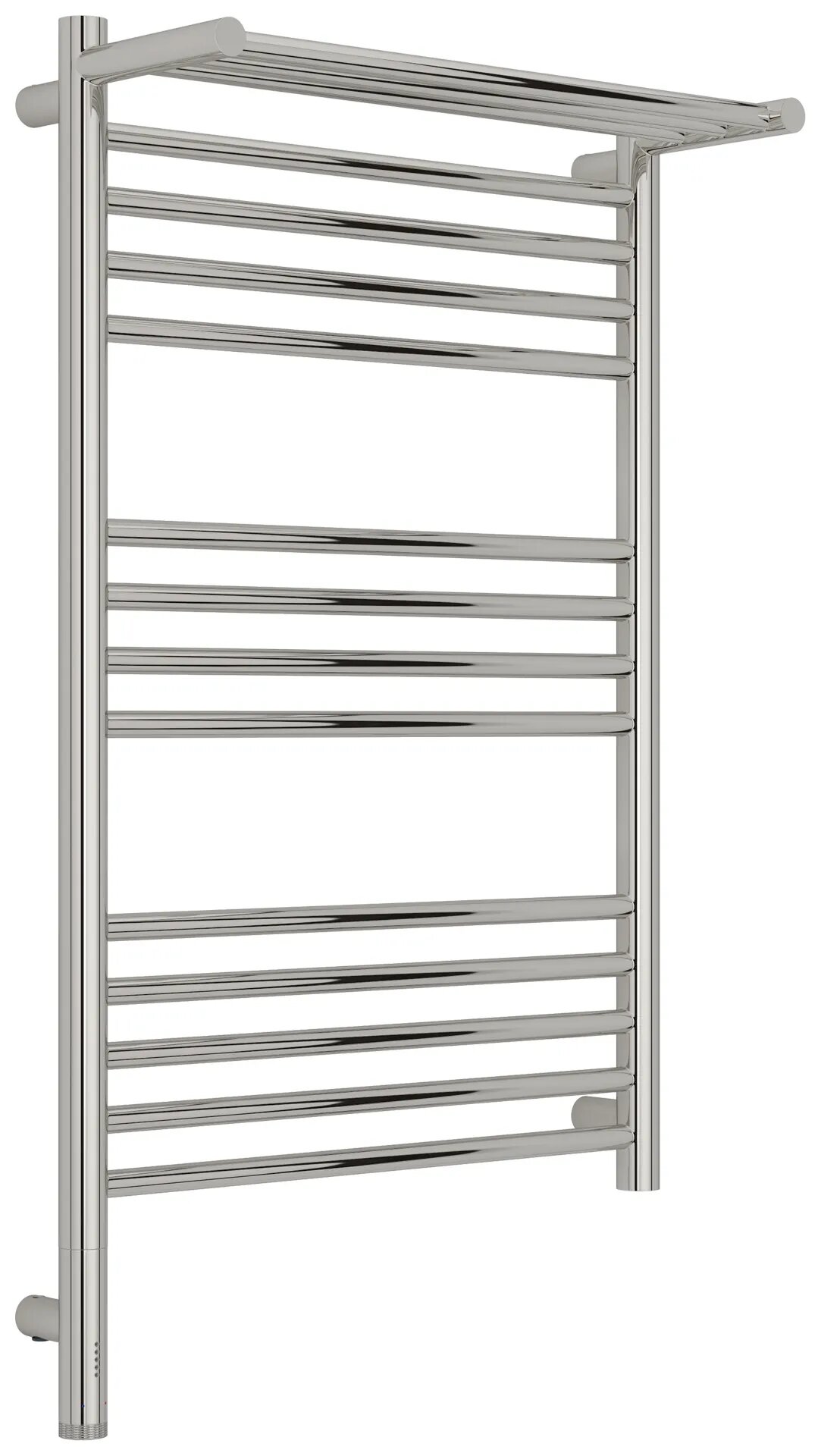 Электрический полотенцесушитель Сунержа Богема 3.1 с полкой 800х500 МЭМ левый 00-6006-8050 Без покрытия