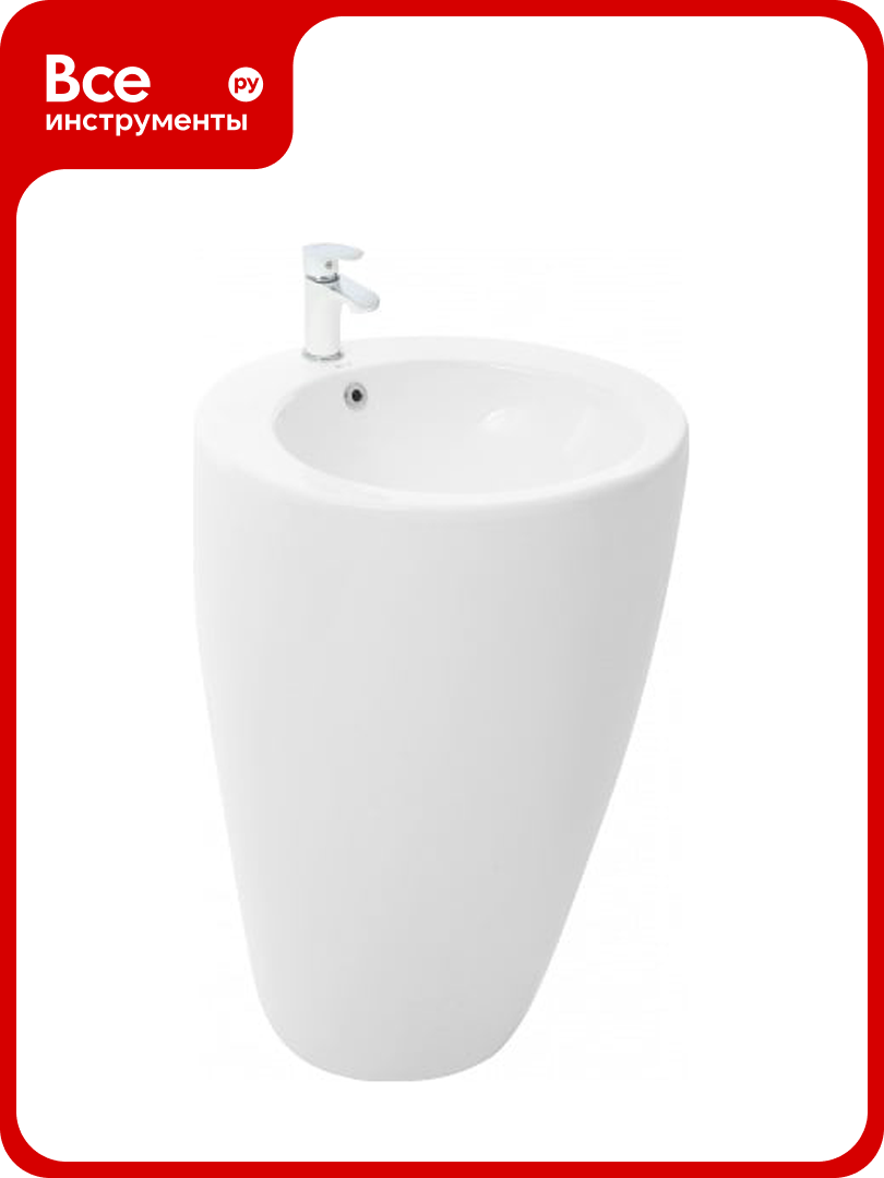 Раковина напольная Weltwasser WW LEERBACH 3838 GL-WT 380x380x830 мм 10000005489