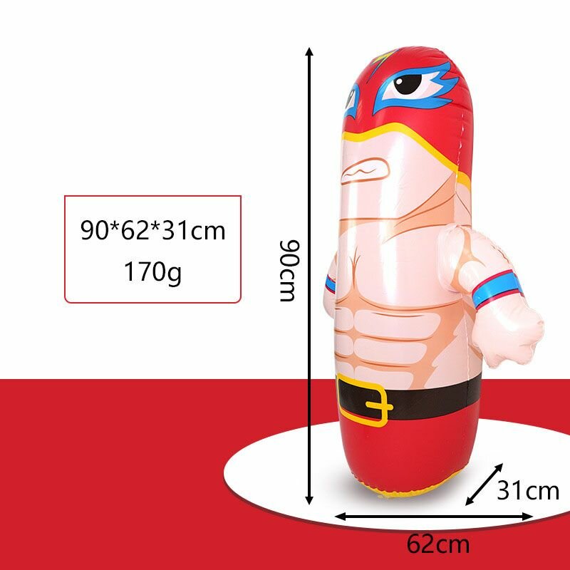 Игрушка надувная Зверюшка неваляшка для бокса надувашка LANXIAO