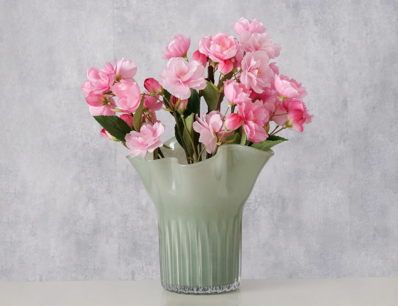 Декоративная ваза димаро, стекло, зелёная, 20 см, Boltze 2060224