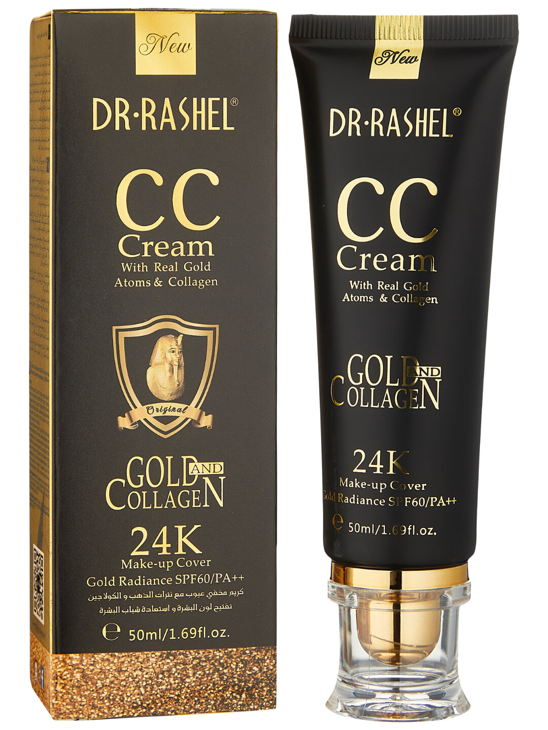 Ональный крем 24K Gold Collagen CC Cream SPF60 "Dr Rashel", 50 мл — фото 1