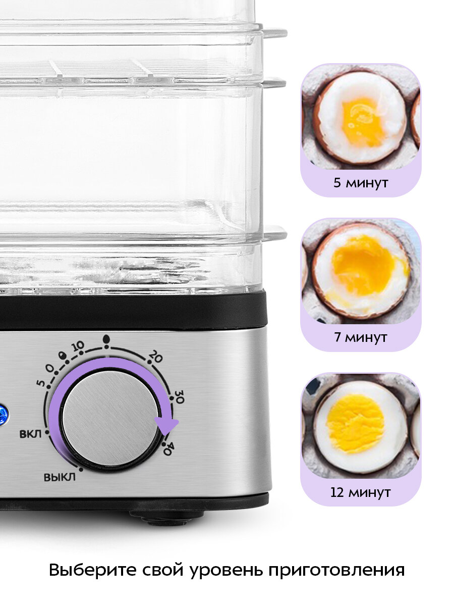 Яйцеварка "2 в 1" Kitfort КТ-6958 — фото 1