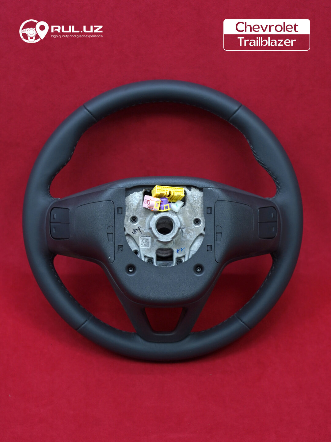 Руль для Chevrolet Trailblazer, с хромированными вставками. \ — фото 1
